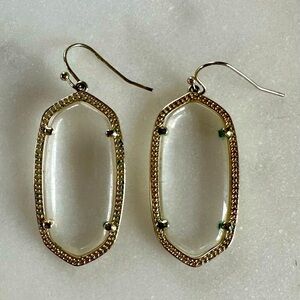 Elegant Gold Frame Earrings